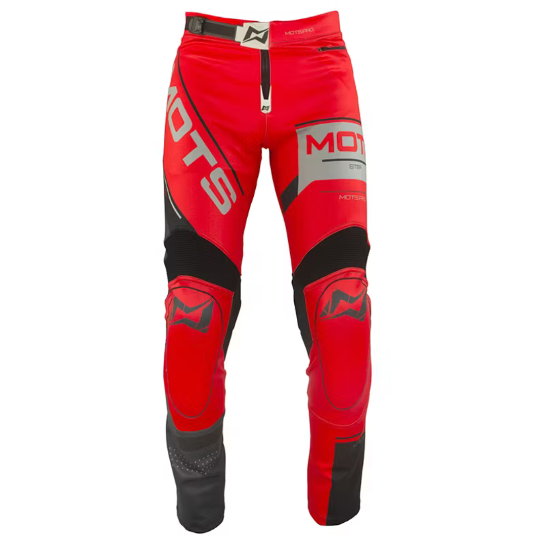 Mots Step 8 Riding Top & Pants Set Red