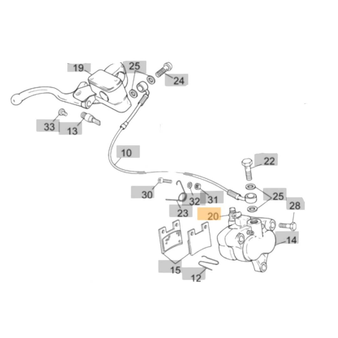 Sherco Front Brake Bleed Nipple (1999-2012)