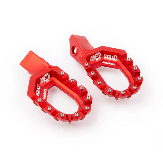 S3 Solid Hard Rock Footpegs GasGas Red (2023-2025)