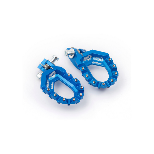 S3 Solid Hard Rock Foot Pegs Sherco/Scorpa Blue (2023-2025)