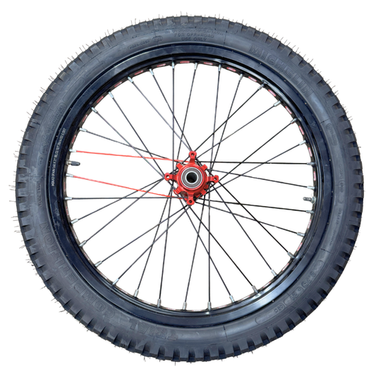 Sherco ST Front Wheel Assembly Red/Black (2001-2026)