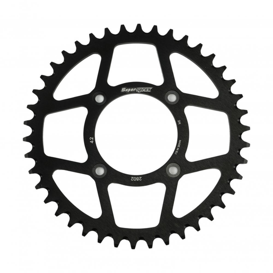 Supersprox 42T Aluminium Trials Rear Sprocket Black