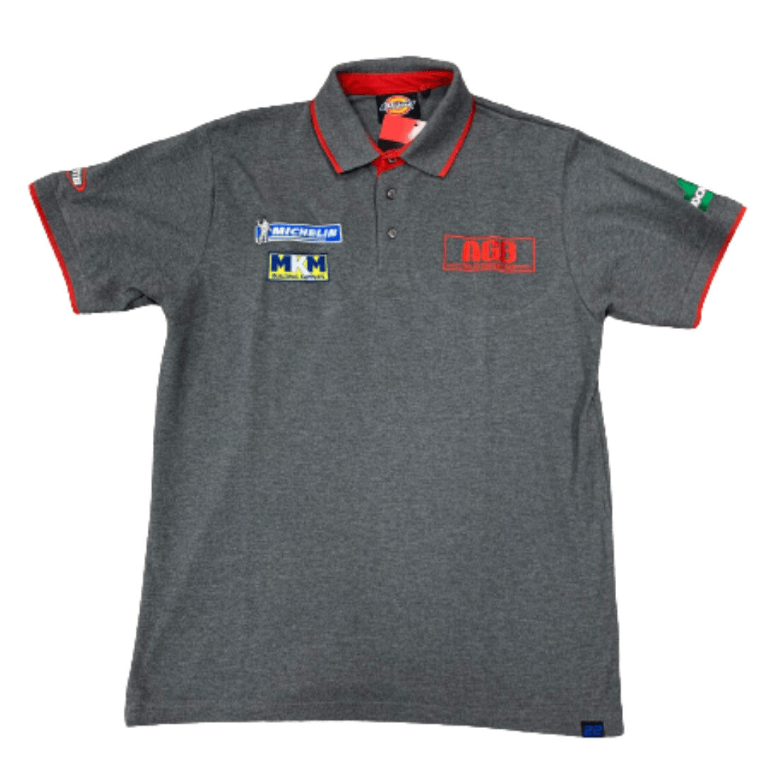 AG Bikes Polo Shirt Grey/Red