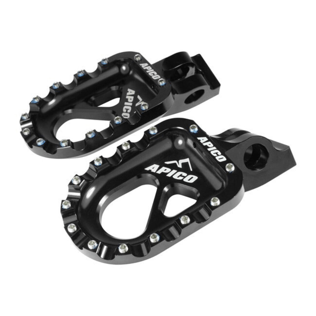 Apico Aluminium Trials Foot Pegs Black