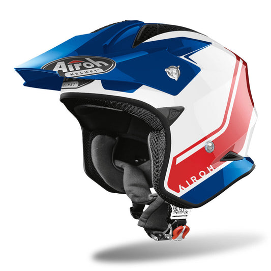 Airoh TRR-S Keen Trials Helmet Gloss Blue/Red