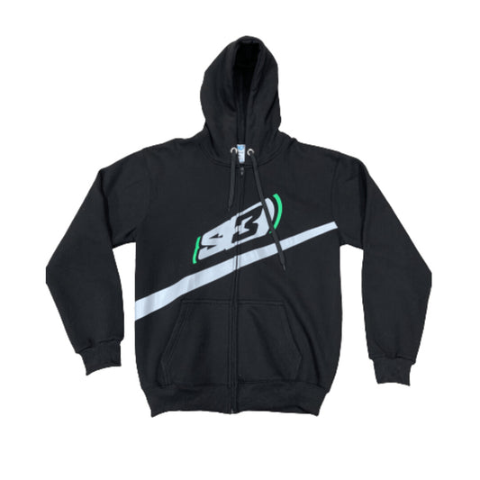 S3 Zip Logo Hoodie